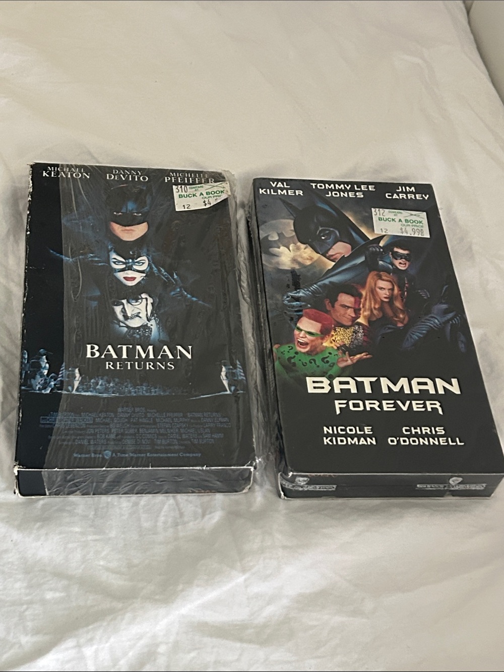 Batman Returns and Forever VHS LOT 90s vintage new Movie video tapes 1990s
